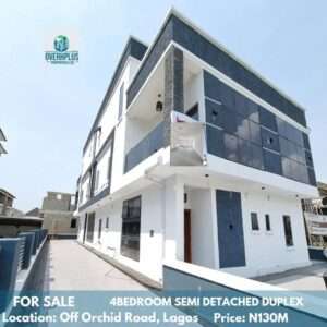 Read more about the article SERVICED 4BEDROOM SEMI DETACHED DUPLEX WITH BQ